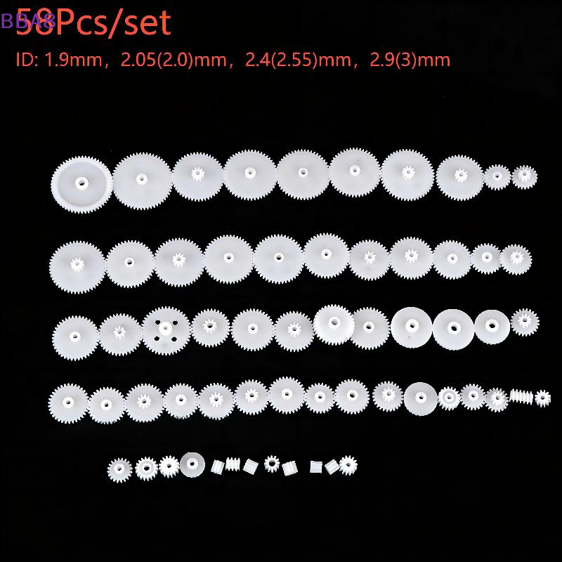 Science Project Robot - [BBA] 58 stks/set Plastic Gear Kit
