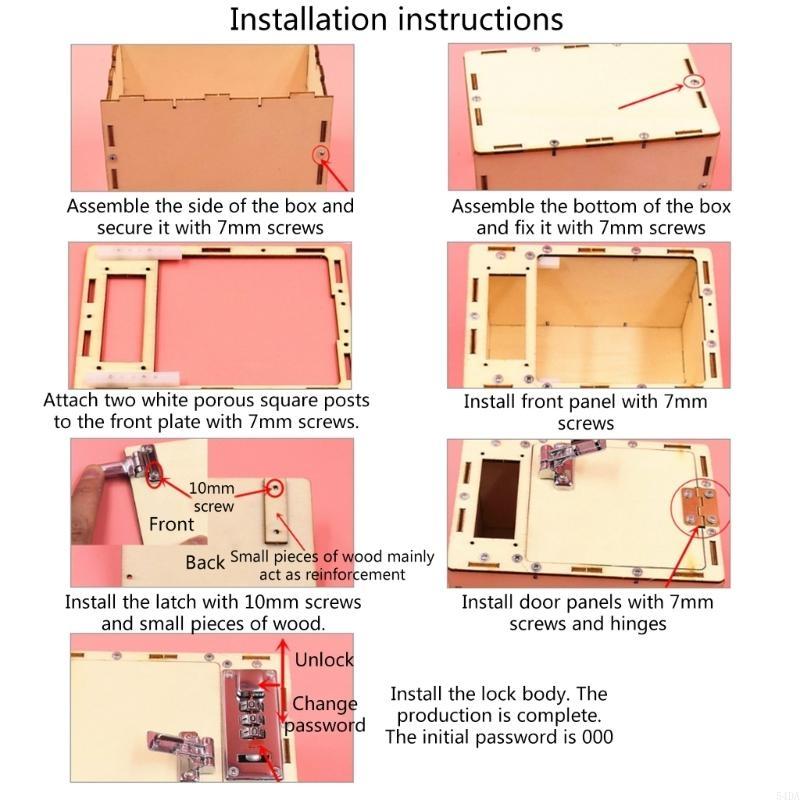 Science Project Toys Making - 54DA DIY Strongbox Making Kits Wetenschapsprojecten