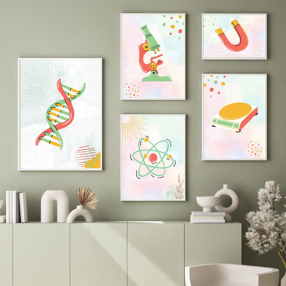 Science Nursery - Wetenschap Biologische Cel Microscoop DNA Kinderkamer