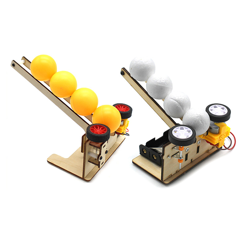 Science Kit - Auto Launch Baller-apparaat Studenten DIY Handgemaakt