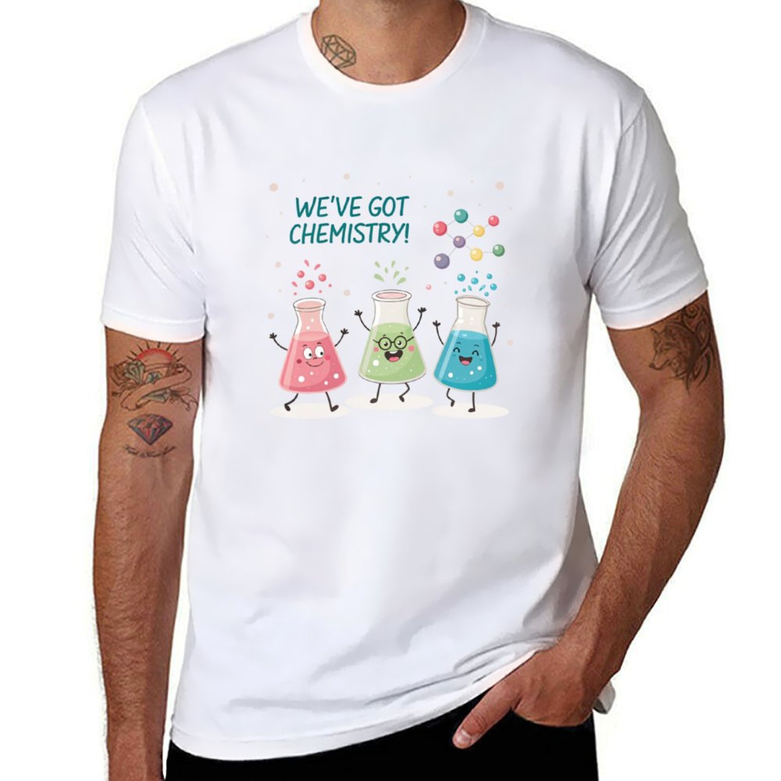 Science Buddies - Science Beaker Buddies T-shirt zwart katoenen