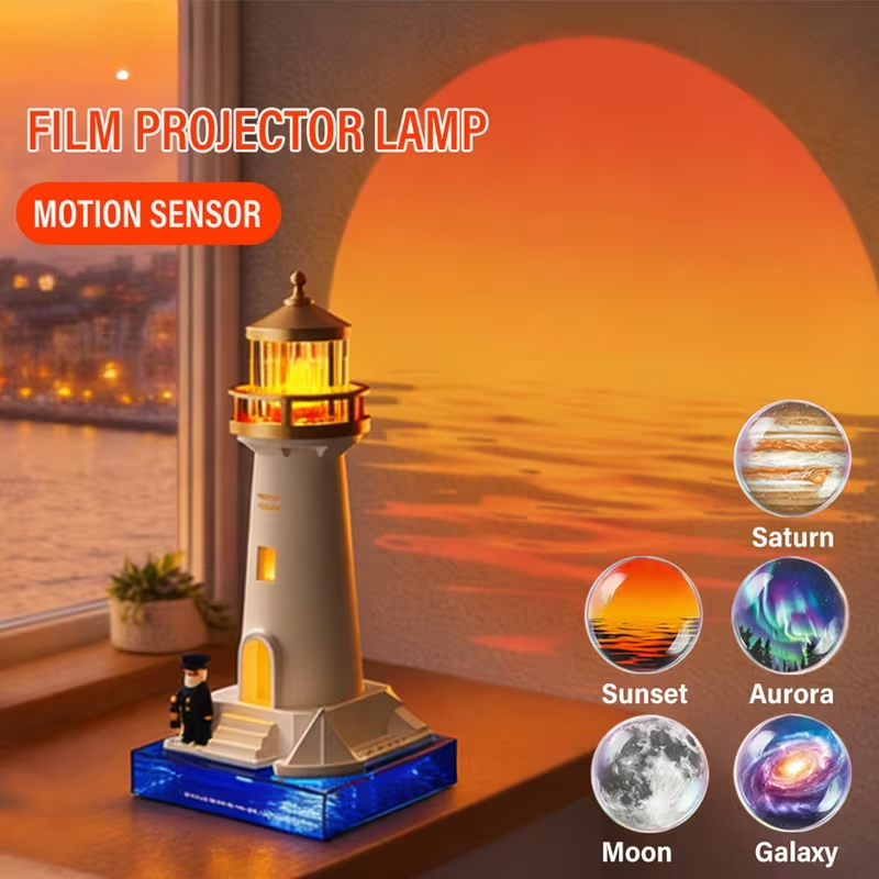 Planetarium Projector Home - 5-in-1 LED Bewegingsensor Galaxy Projector Lighthouse