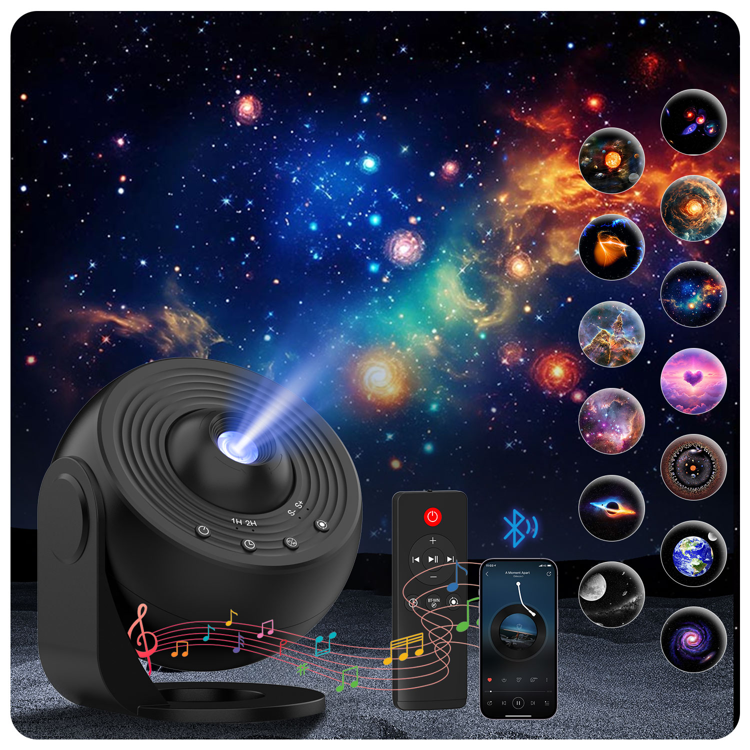 Planetarium Projector Home - Sterrenprojector Galaxy Pro Nachtlampje 4K HD