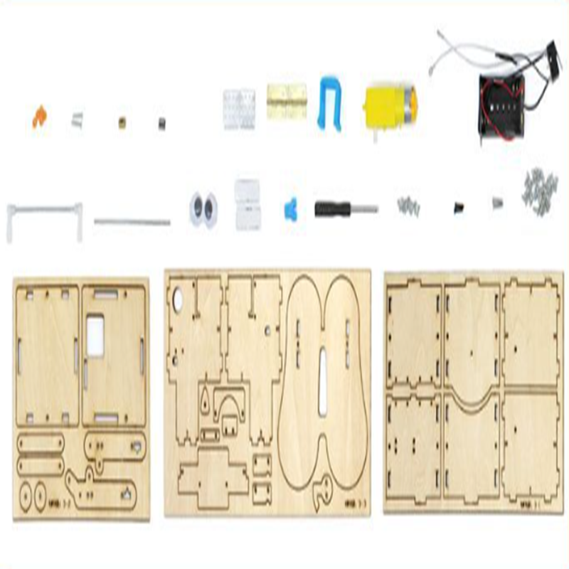 Houten doe-het-zelf robot die  - Science Project Robot recensie en prijs