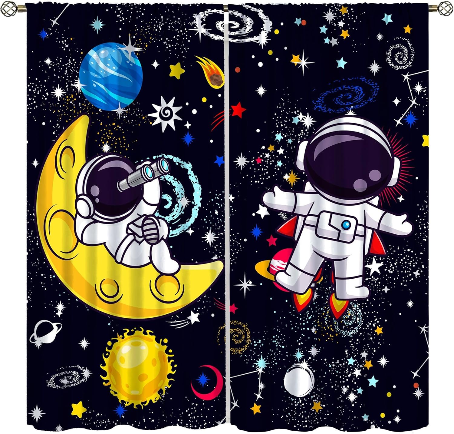 Galaxy Science Gordijn Decorat - Science Nursery recensie en prijs