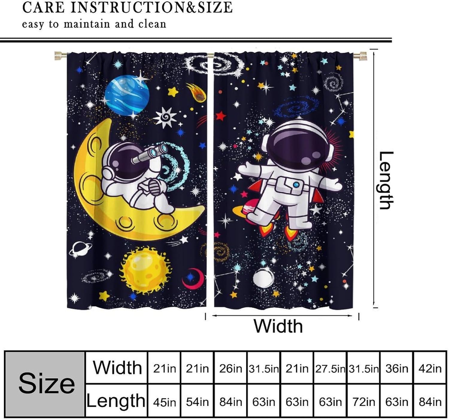 Galaxy Science Gordijn Decorat - Science Nursery recensie en prijs
