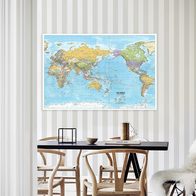 Wereldkaart 2012, stof grote p - Star Map Poster recensie en prijs