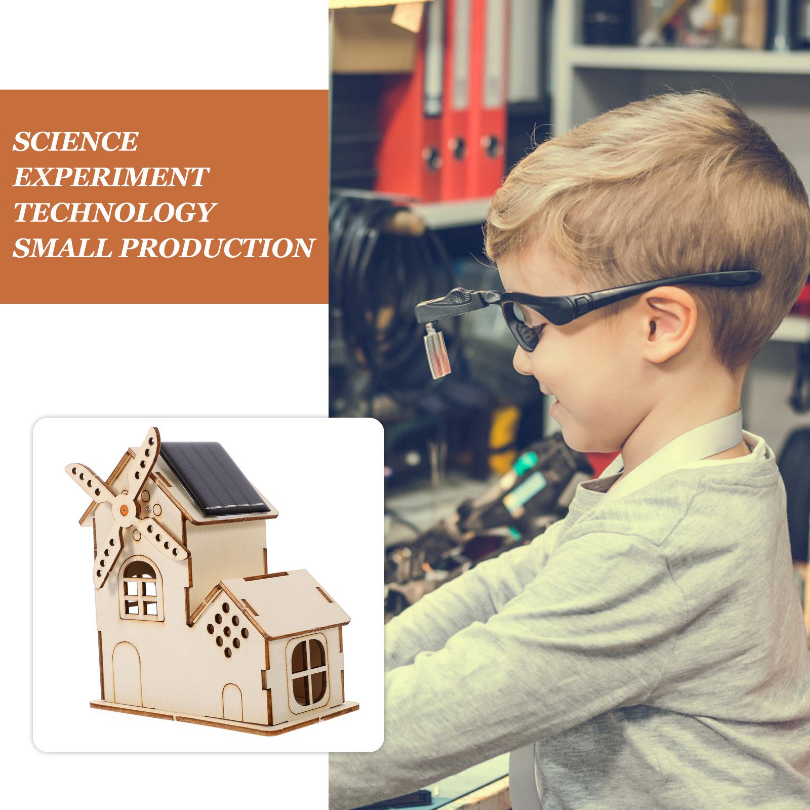 1Set Zonne-Windmolen Houten Hu - Science Kit recensie en prijs