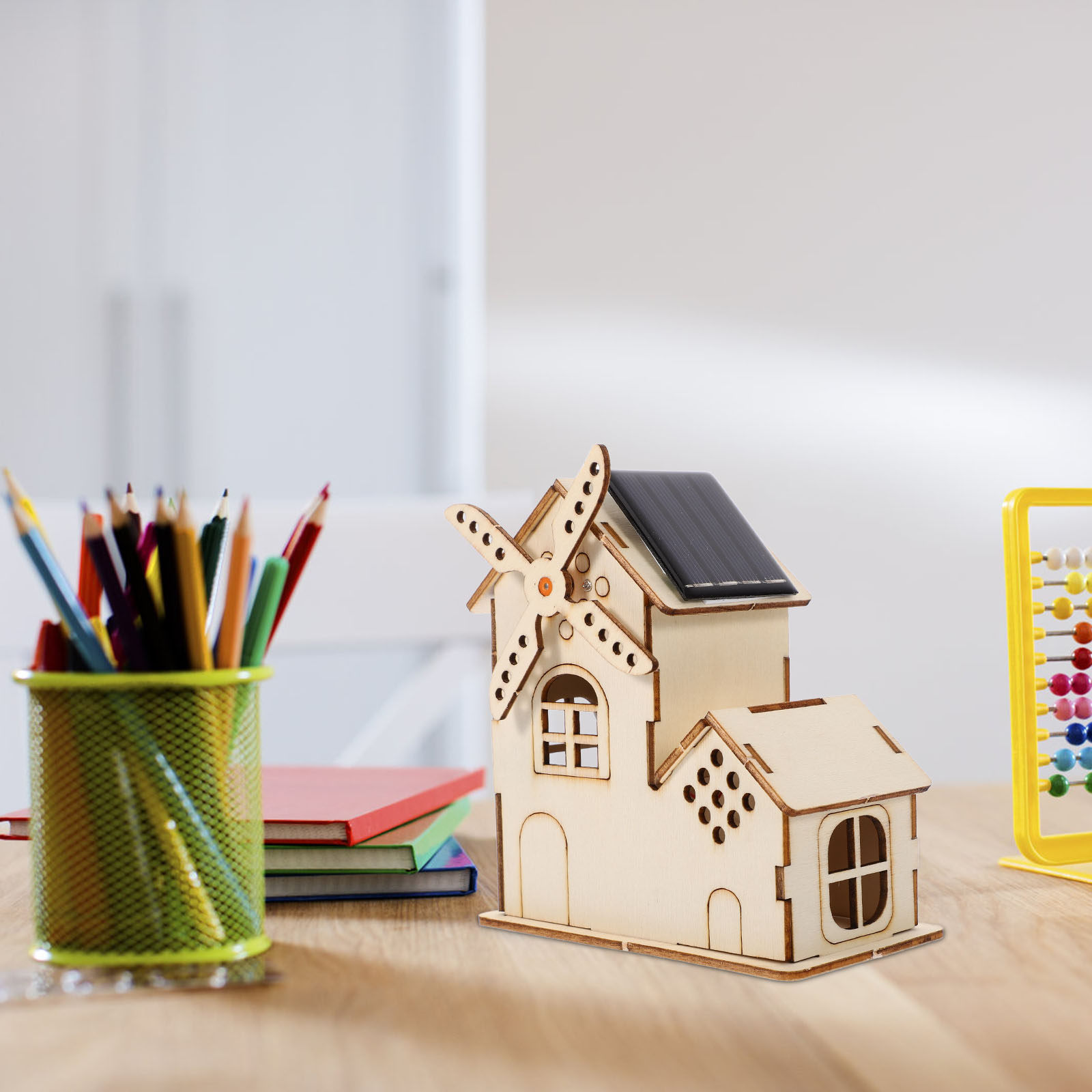 1Set Zonne-Windmolen Houten Hu - Science Kit recensie en prijs