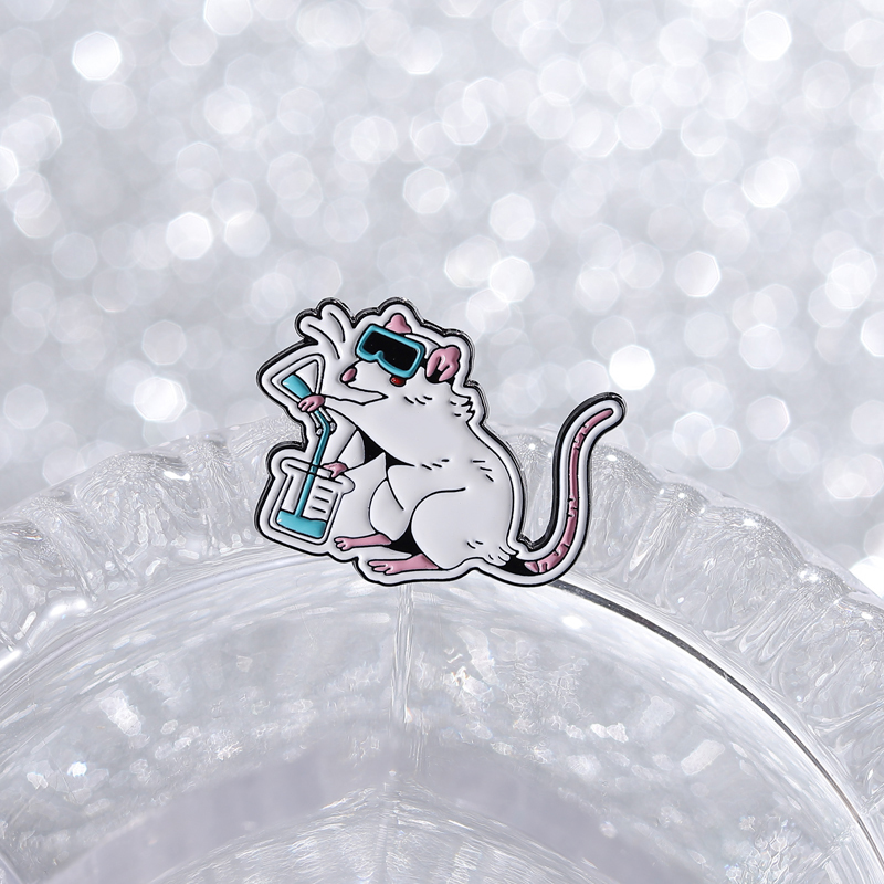 Cartoon Lab Rat Emaille Pins W - Science Buddies recensie en prijs