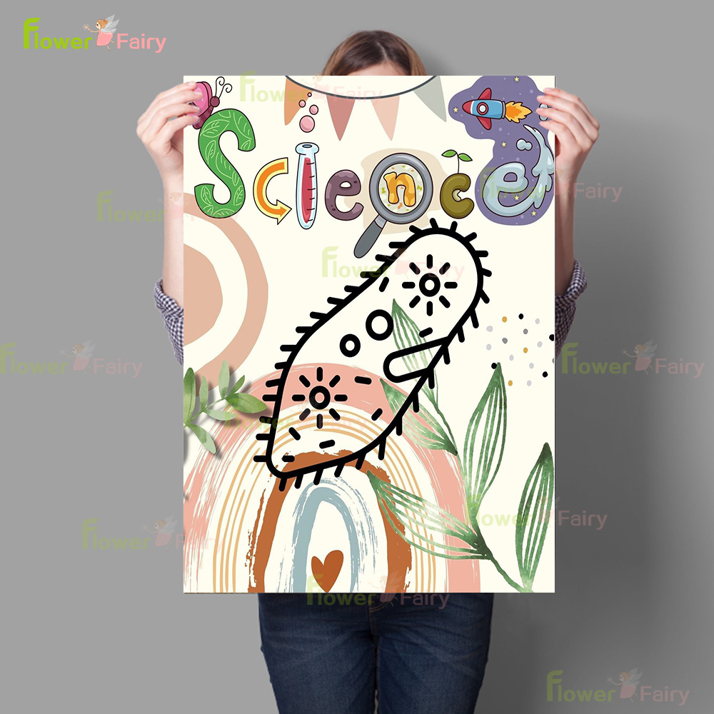 Cartoon Microbiologie Aquarel  - Science Nursery recensie en prijs