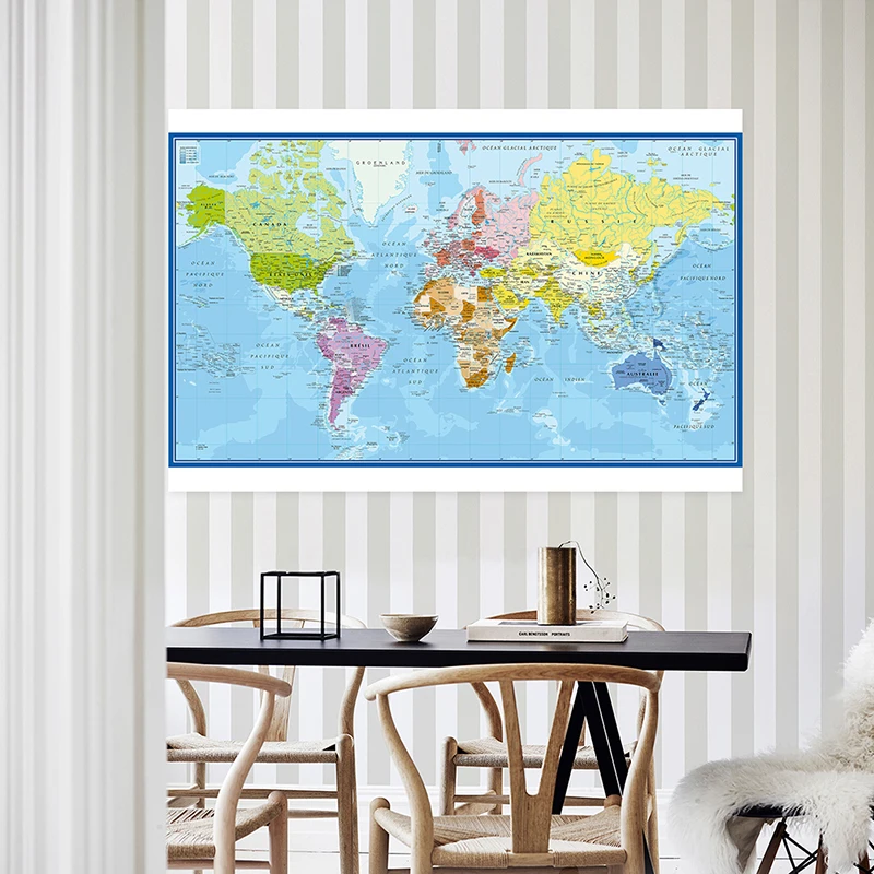 Carte Du Monde Wereldkaart Muu - Star Map Poster recensie en prijs