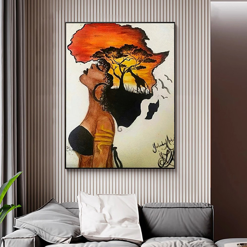 Klassieke Afrikaanse Vrouw Pos - Star Map Poster recensie en prijs